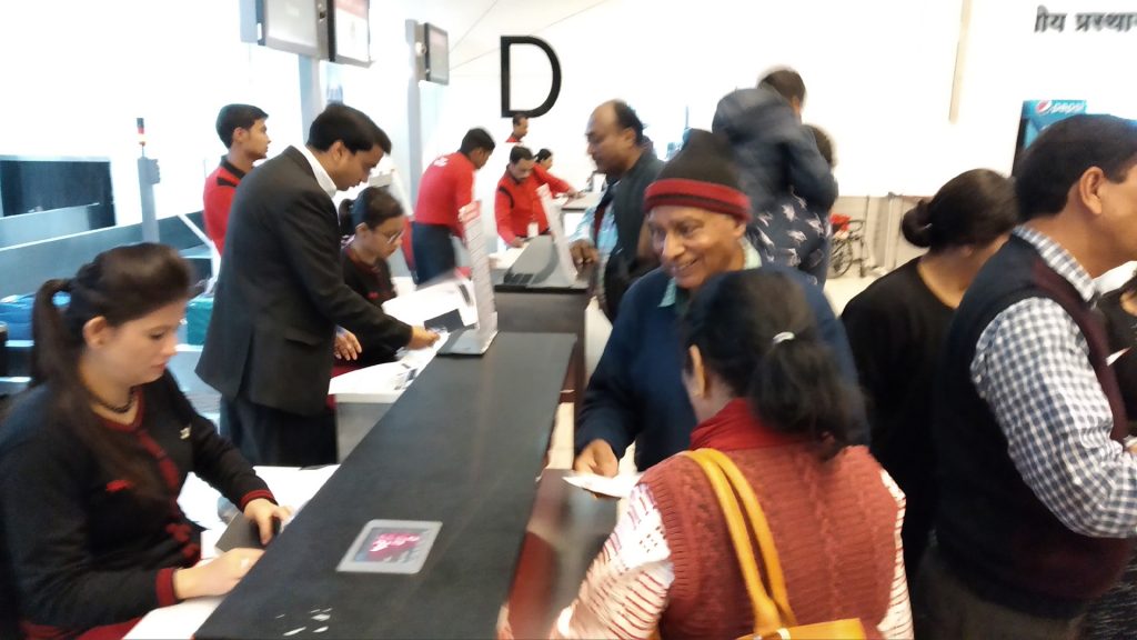 IGI Airport - Check in at Spicejet counter for Dubai