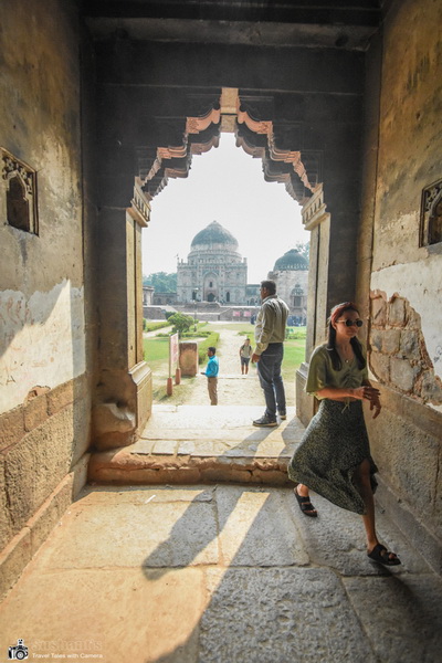 Both buildings - Bada Gumbad and Sheesha Gumbad face each other