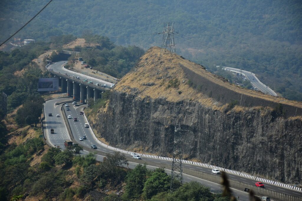 Mumbai Pune Old highway passing through Lonavla, Maharashtra 